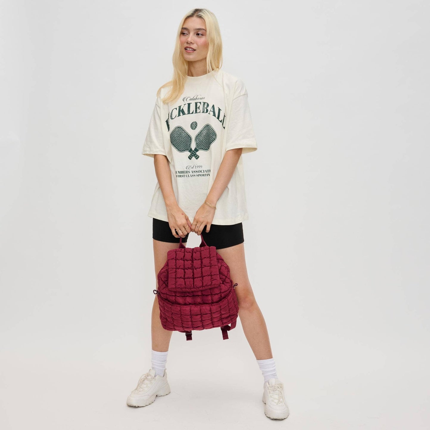 Vitality Quilted Puffer Nylon Backpack