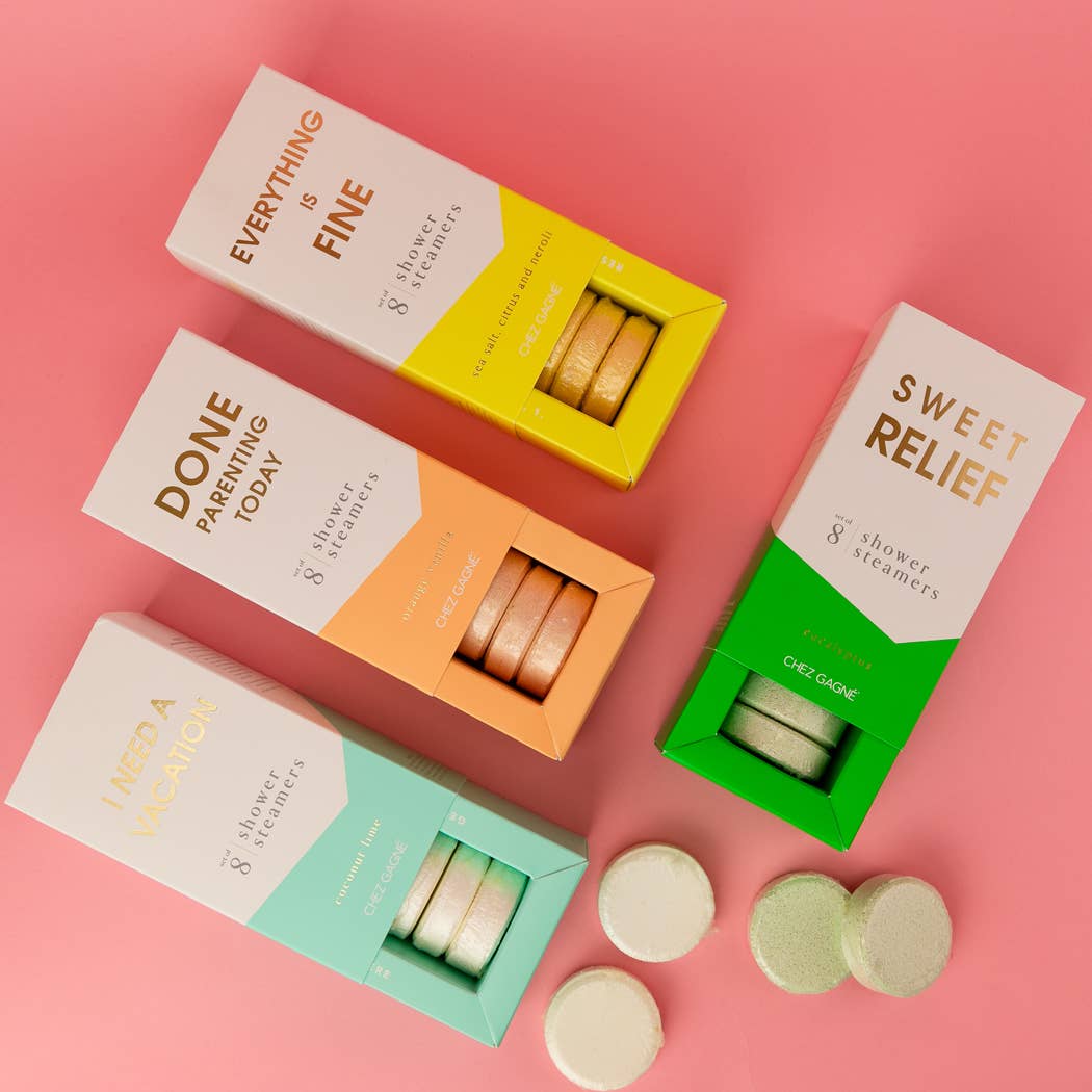 Sweet Relief - Aromatherapy Shower Steamers - Eucalyptus - Set of 8