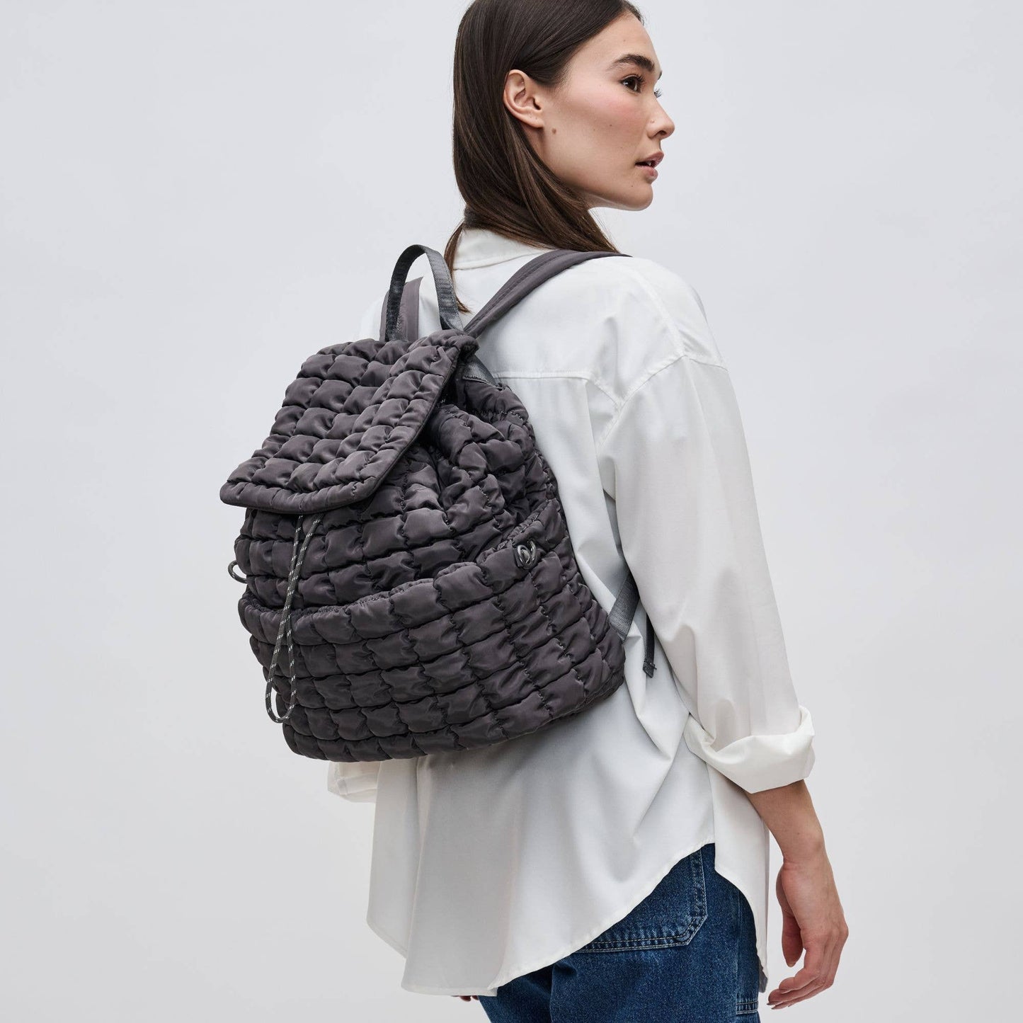 Vitality Quilted Puffer Nylon Backpack
