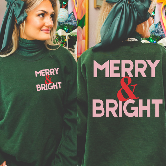 Merry & Bright Christmas Sweatshirt