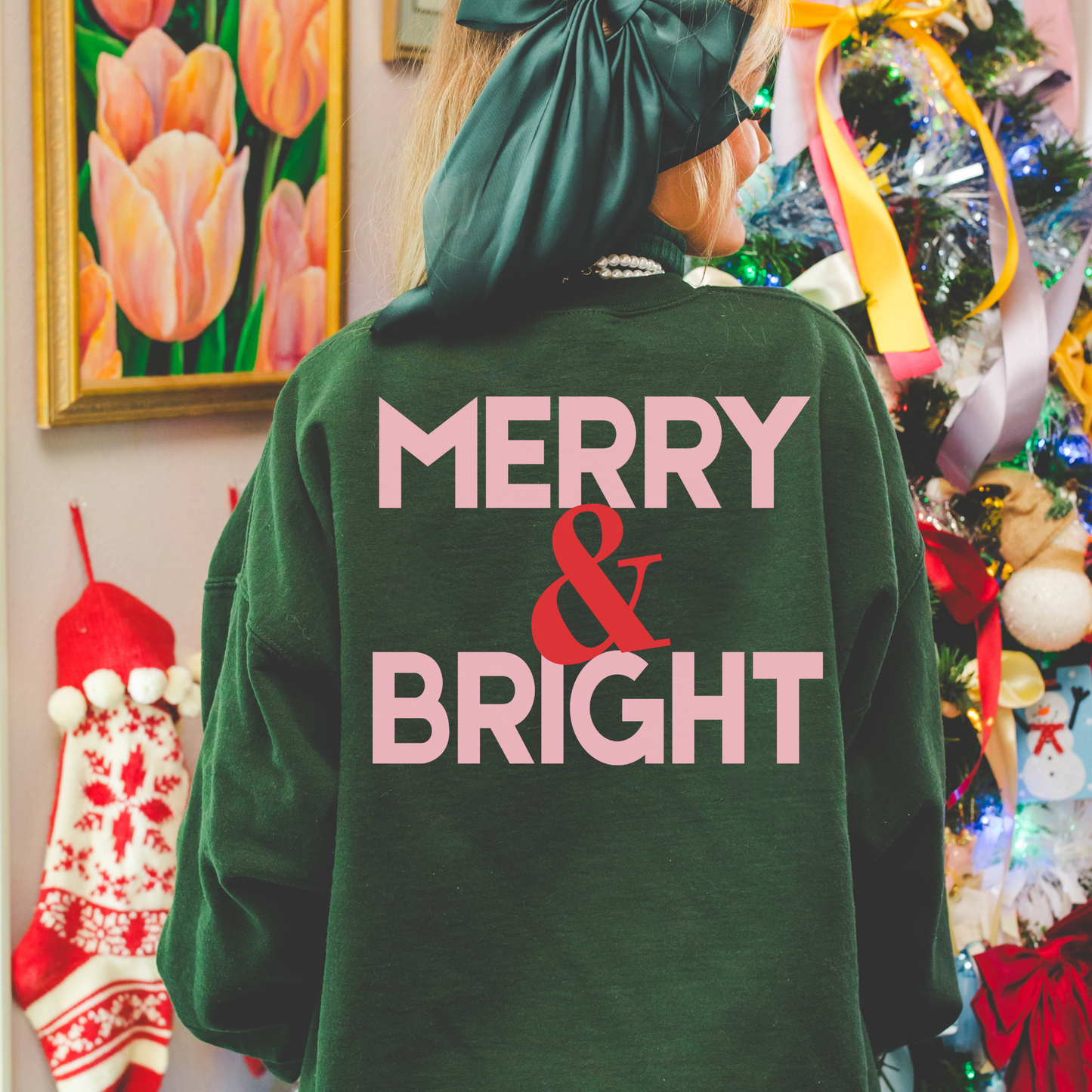 Merry & Bright Christmas Sweatshirt