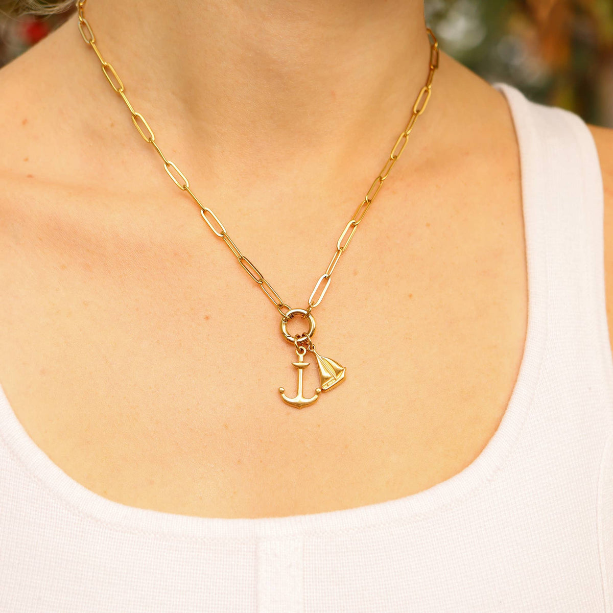 Paperclip Carabiner Necklace