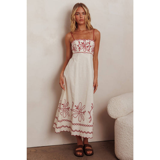 WESTERN VIBE FLORAL MAXI DRESS