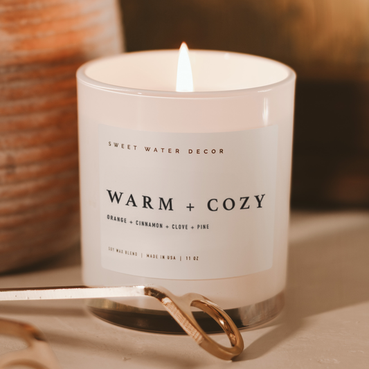 Warm and Cozy 11 oz Soy Candle