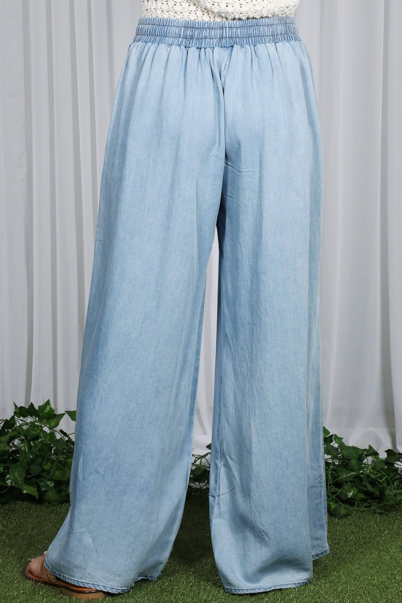 Chambray Denim Pants