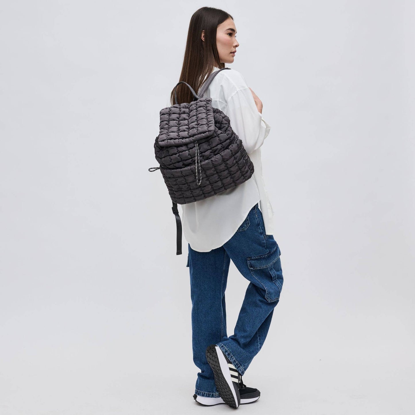 Vitality Quilted Puffer Nylon Backpack