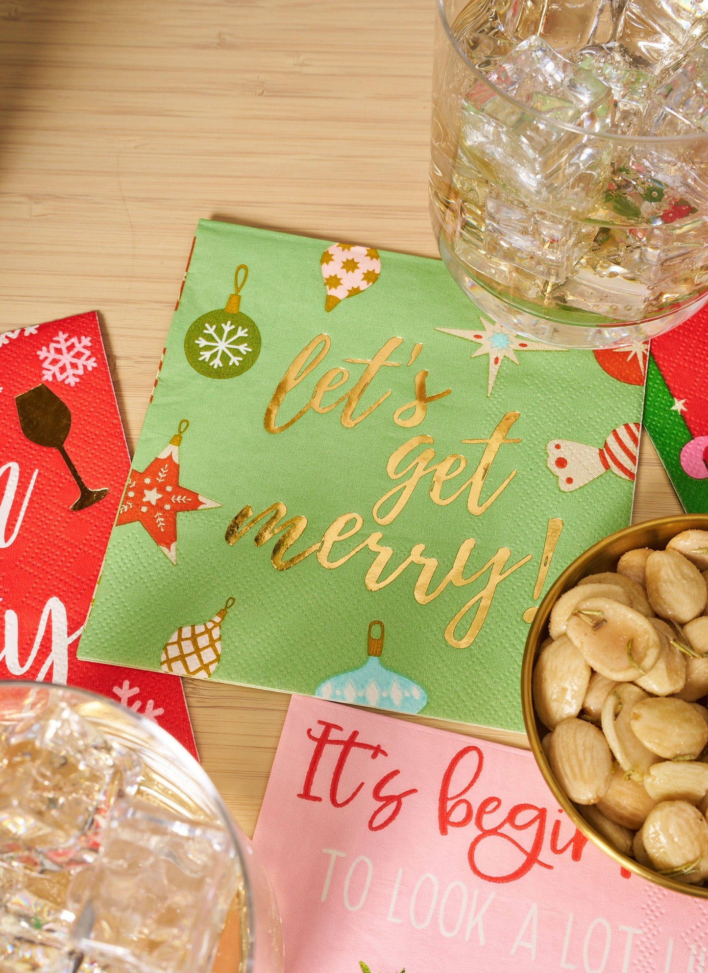 'Let's Get Merry' Cocktail Napkins/26pk