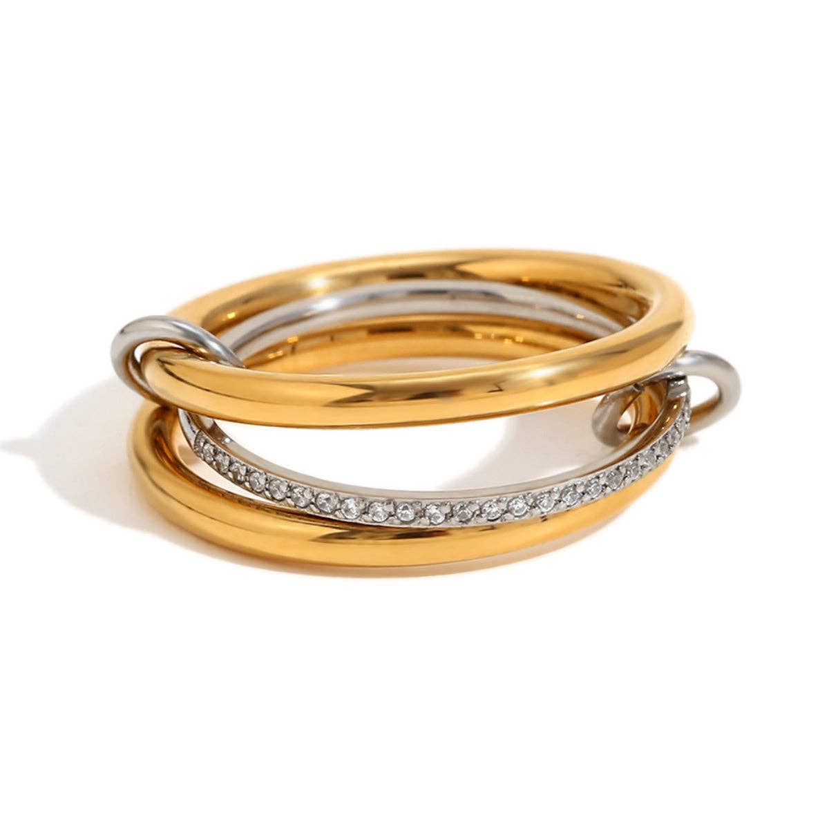 Layered In Diamonds Ring