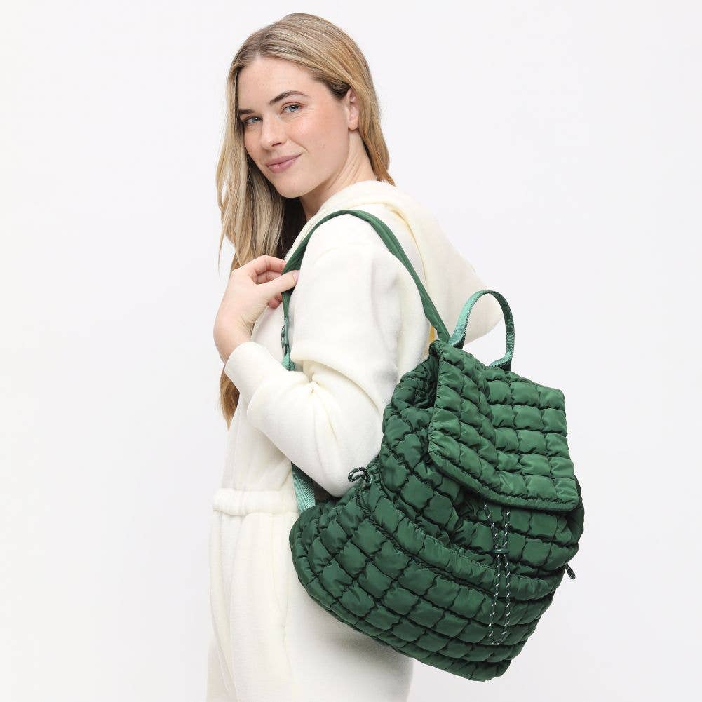 Vitality Quilted Puffer Nylon Backpack