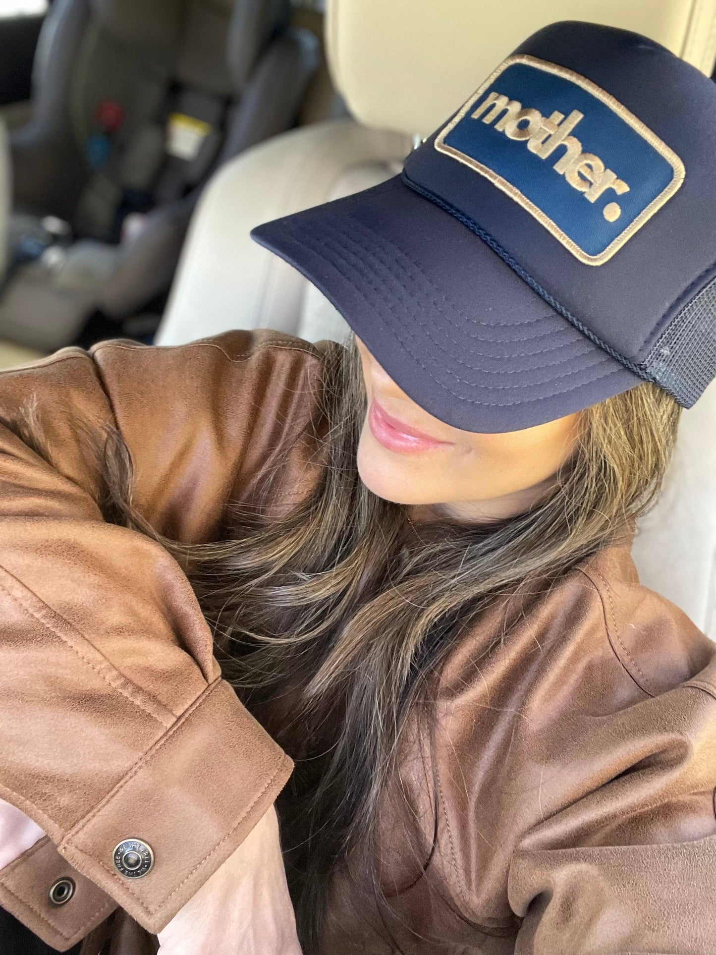 Mother Patch Trucker Hat - Navy