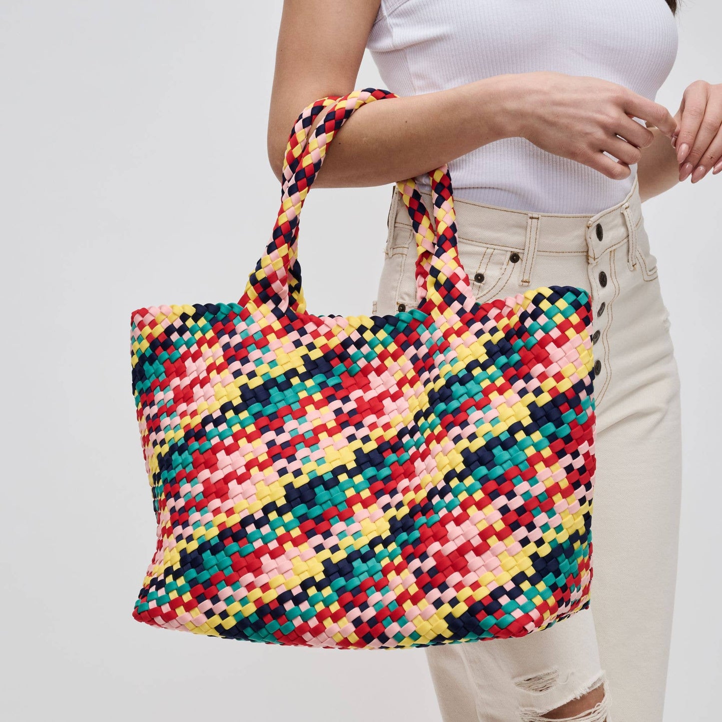 Sky's The Limit - Large Woven Neoprene Tote