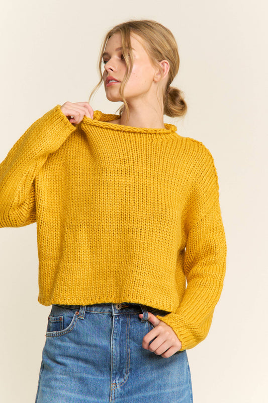 Golden Hour Cropped Sweater