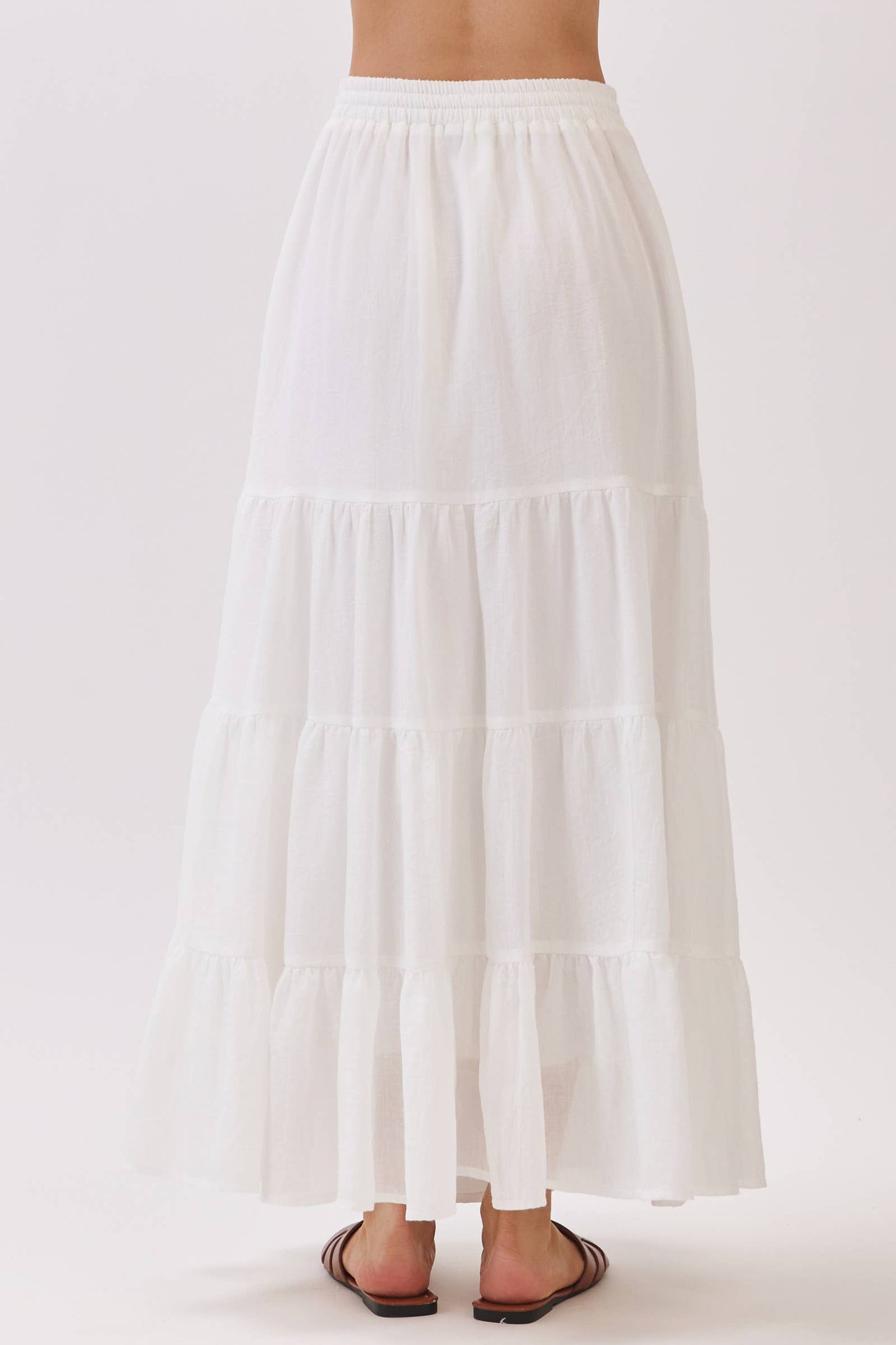 Coconut Tie Maxi Skirt