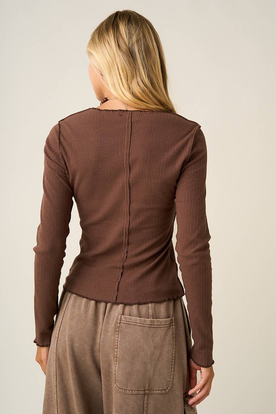 Brown Sugar Ribbed Top