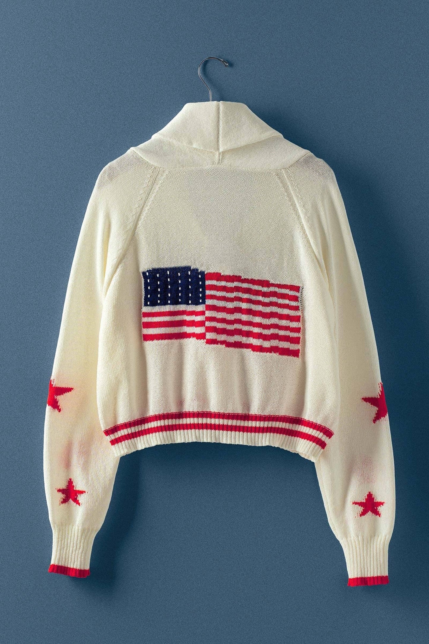 American Flag Knit Cardigan