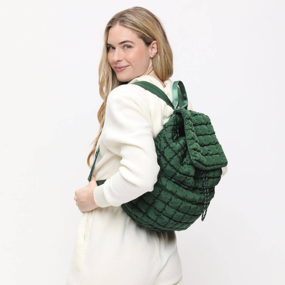 Vitality Quilted Puffer Nylon Backpack
