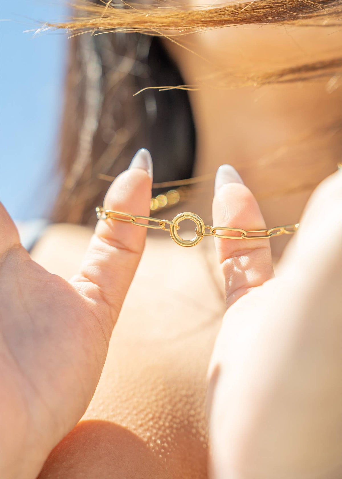 Paperclip Carabiner Necklace