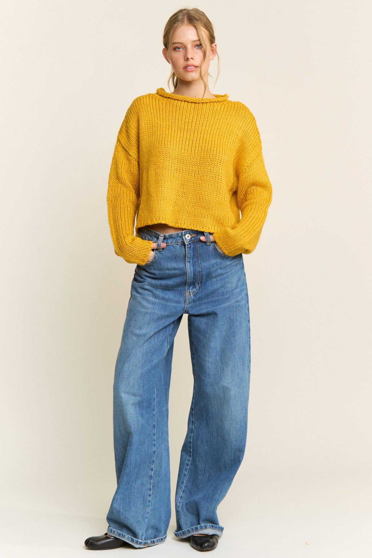 Golden Hour Cropped Sweater