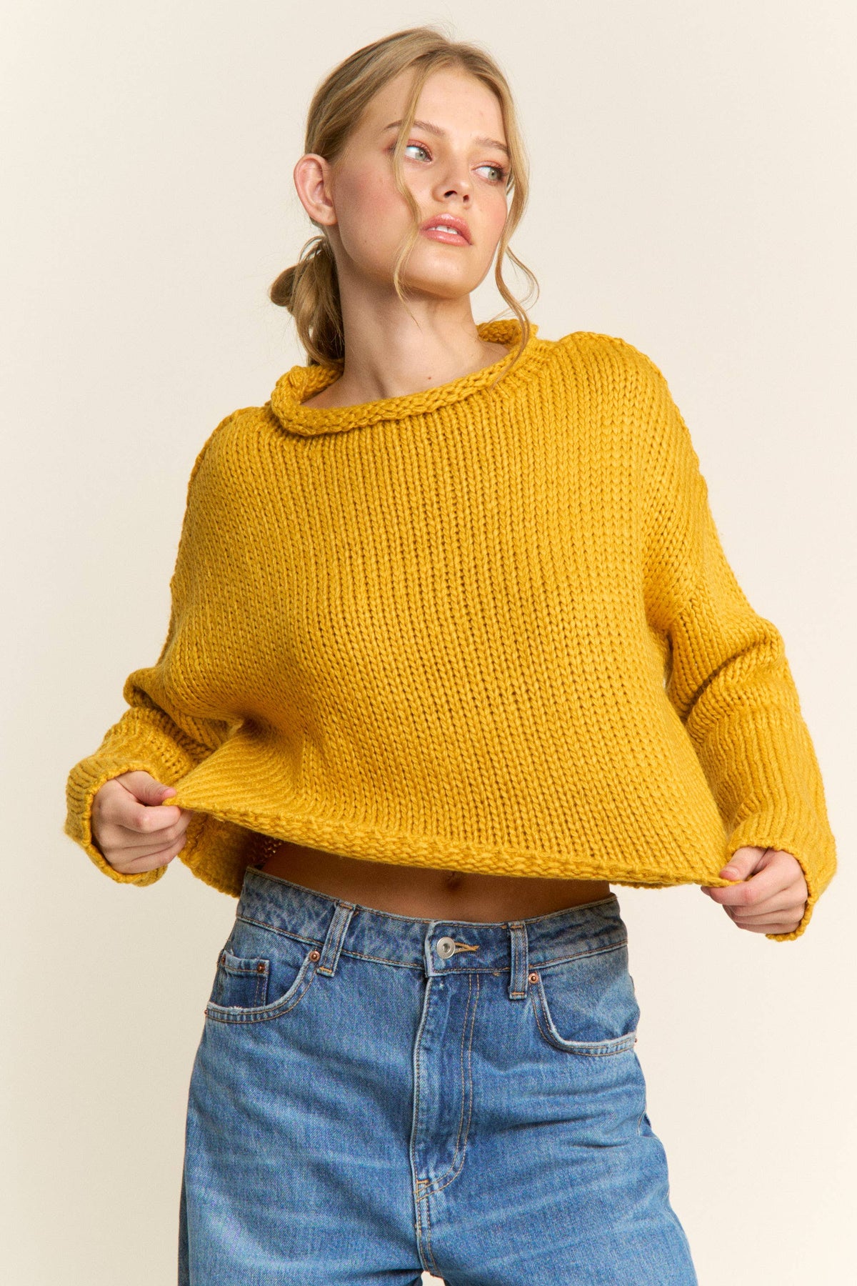Golden Hour Cropped Sweater