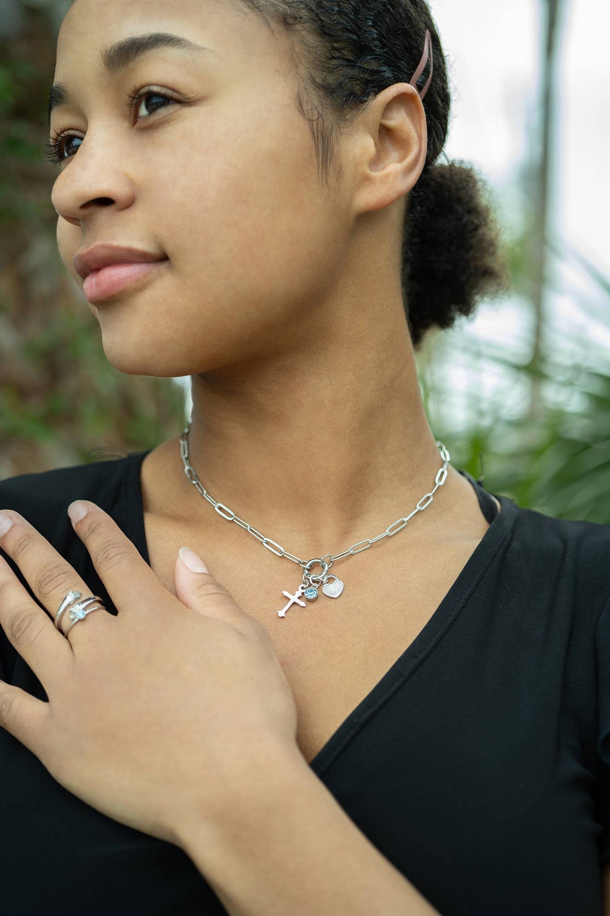 Paperclip Carabiner Necklace
