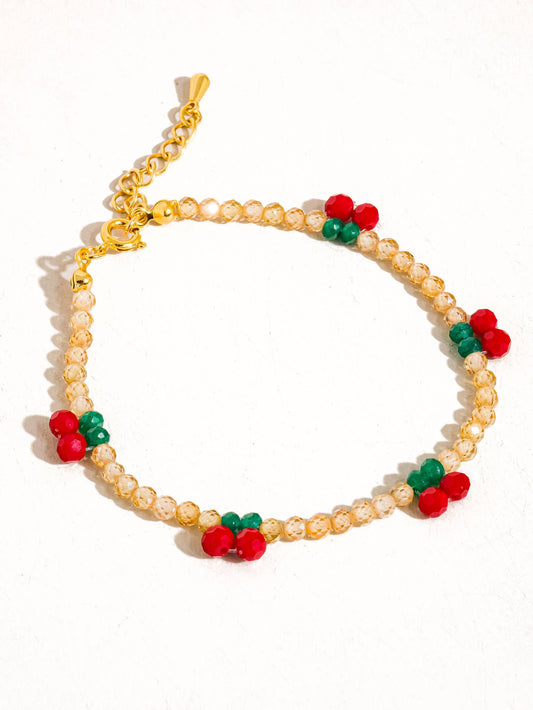 Quentin Beaded Cherry Bracelet