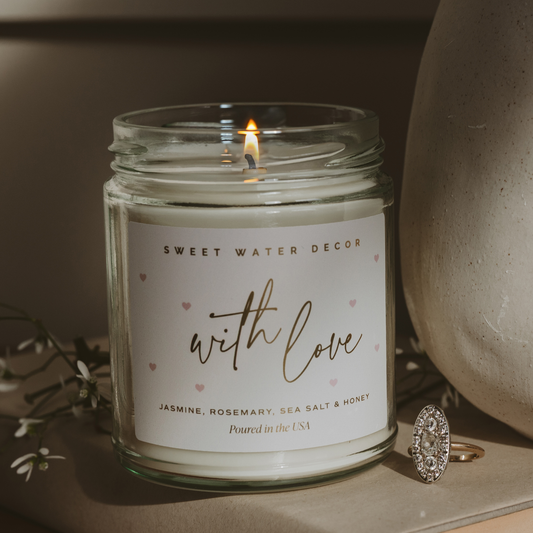 With Love 9 oz Soy Candle