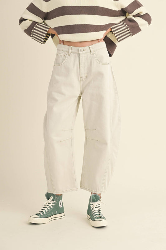 P3820   BARREL COTTON PANTS