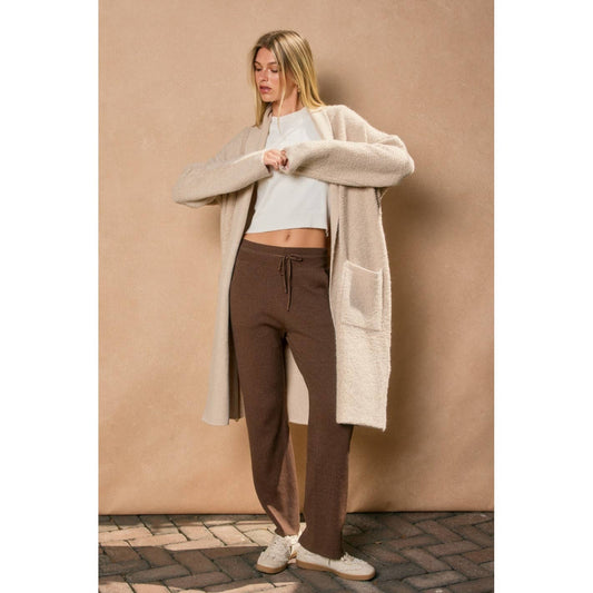 Open Front Long Cardigan