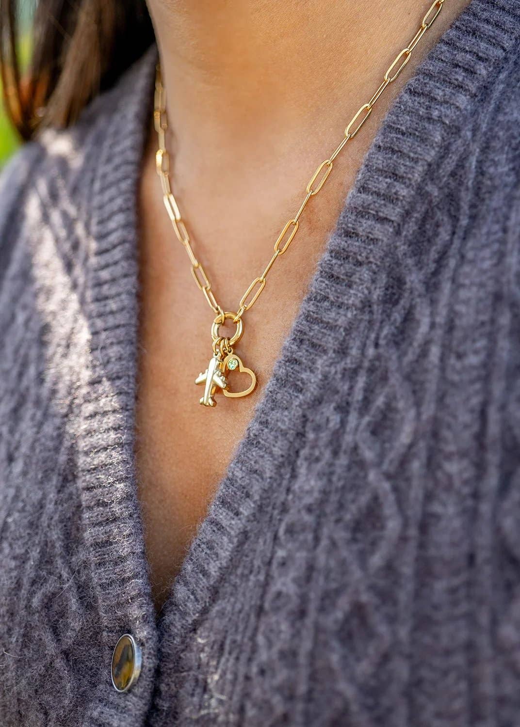Paperclip Carabiner Necklace