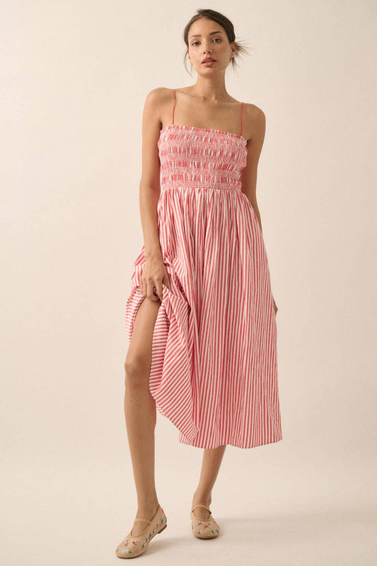 Say my Name Fit-and-Flare Pocket Midi Dress