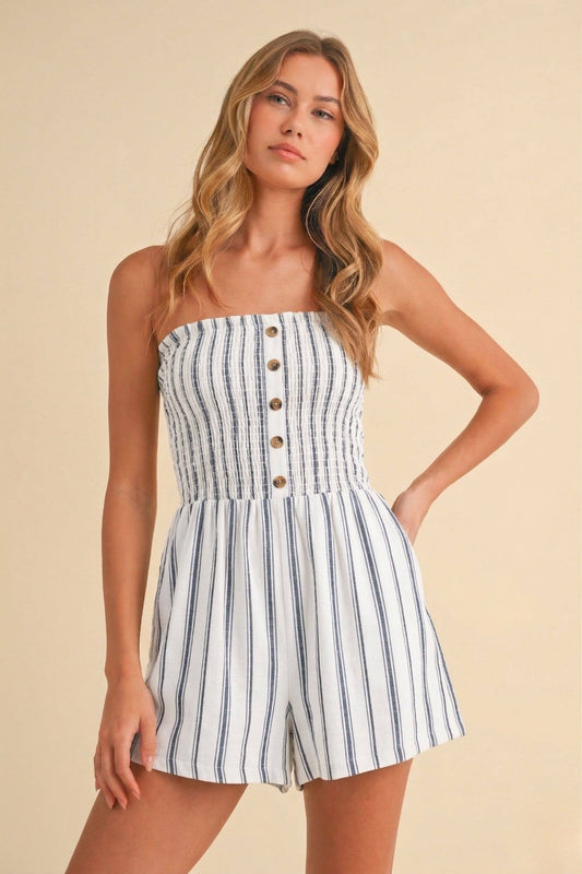 STRIPED ROMPER