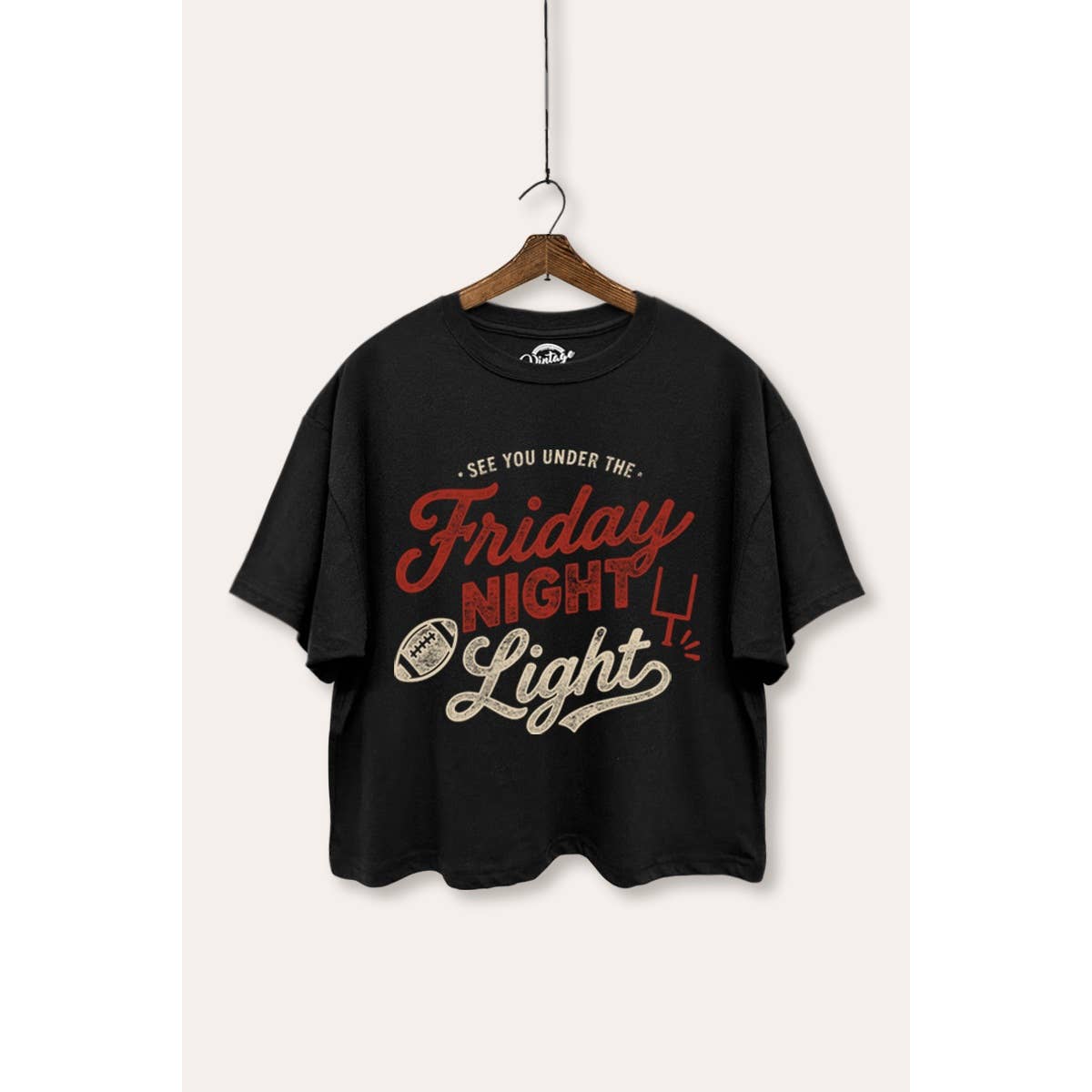 Friday Night Football Boxy Crop Top