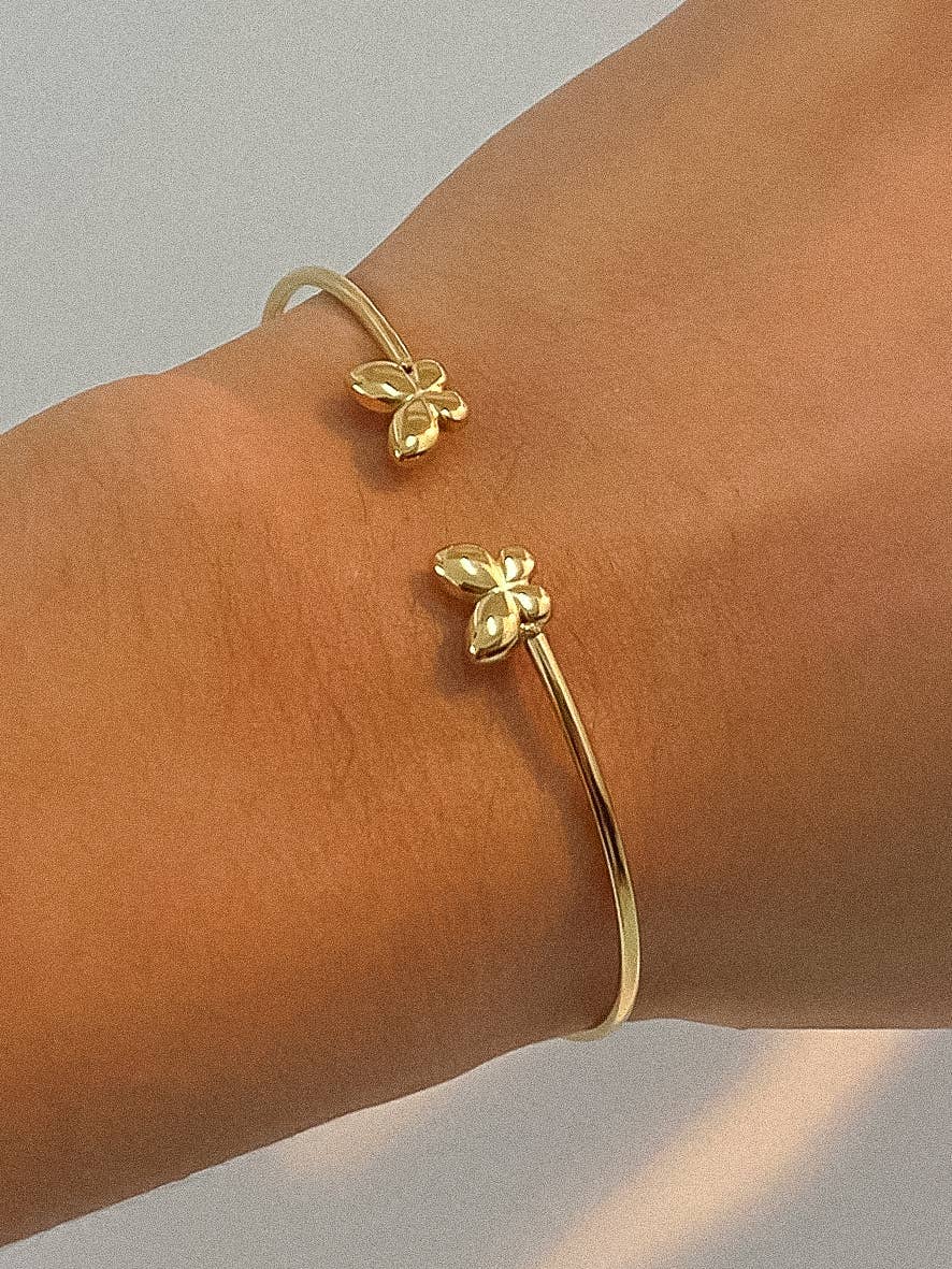 Poppy Heart Bangle