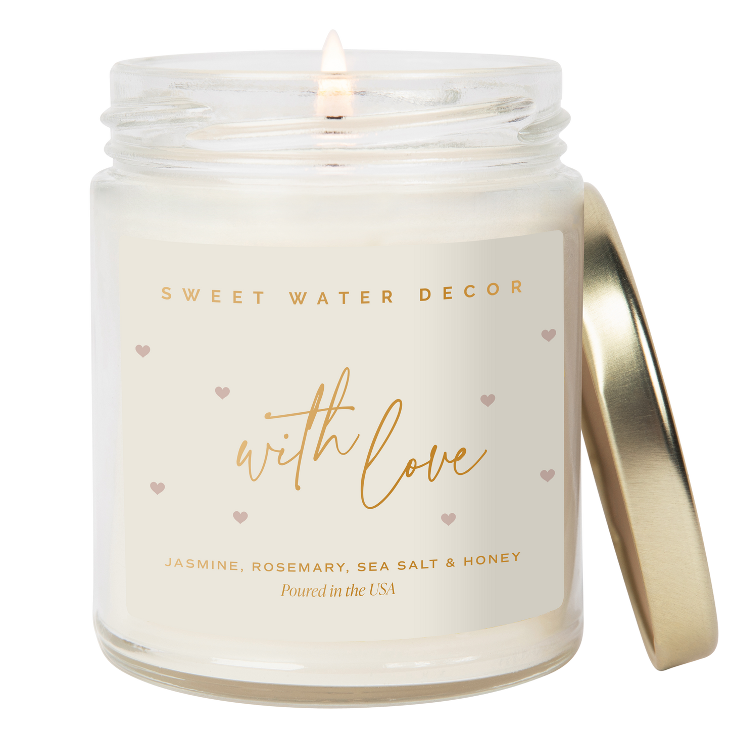 With Love 9 oz Soy Candle