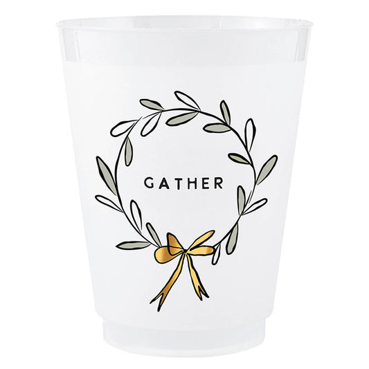 Gold Foil Frost Cups - Gather - Set of 8