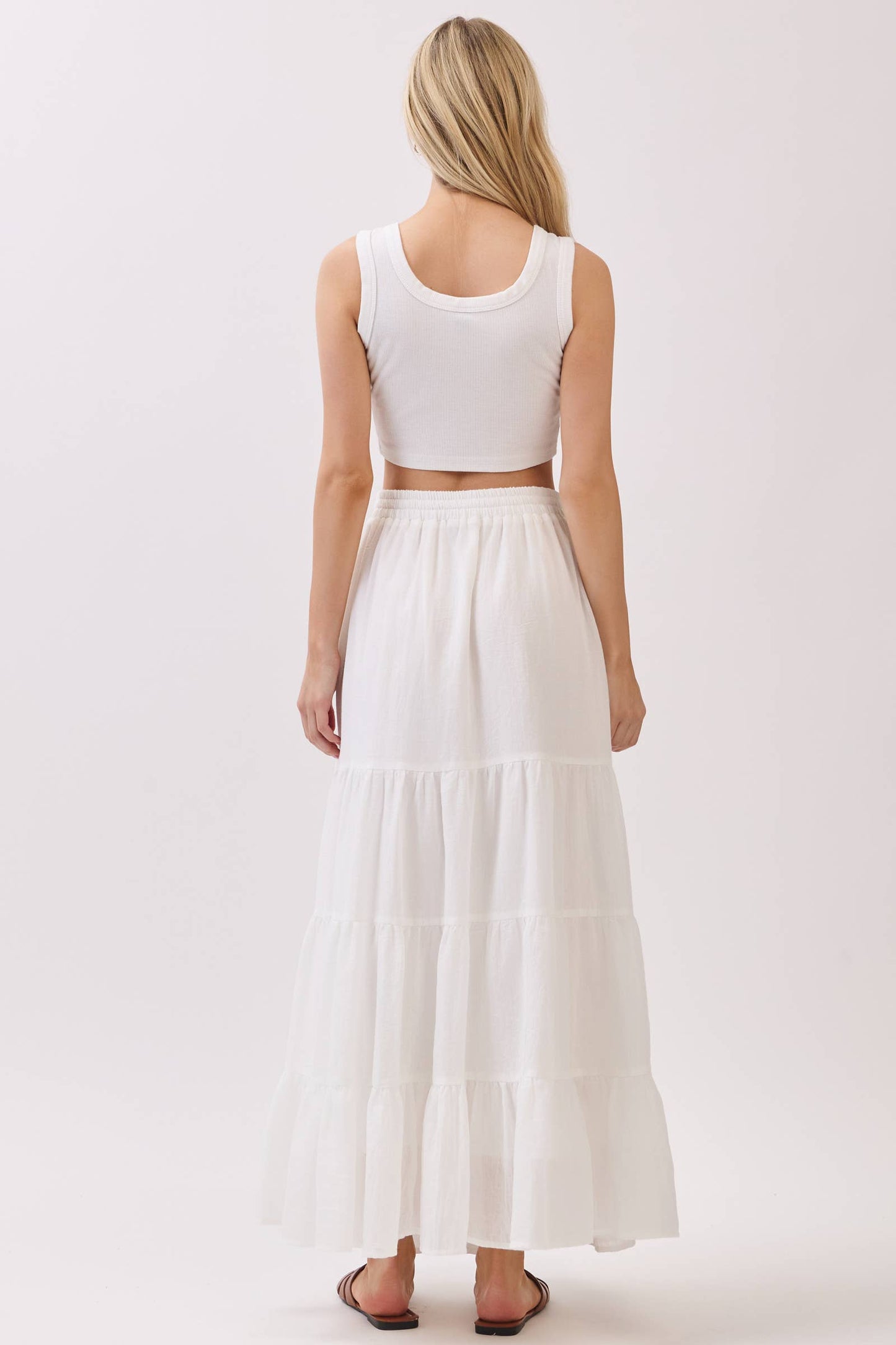 Coconut Tie Maxi Skirt