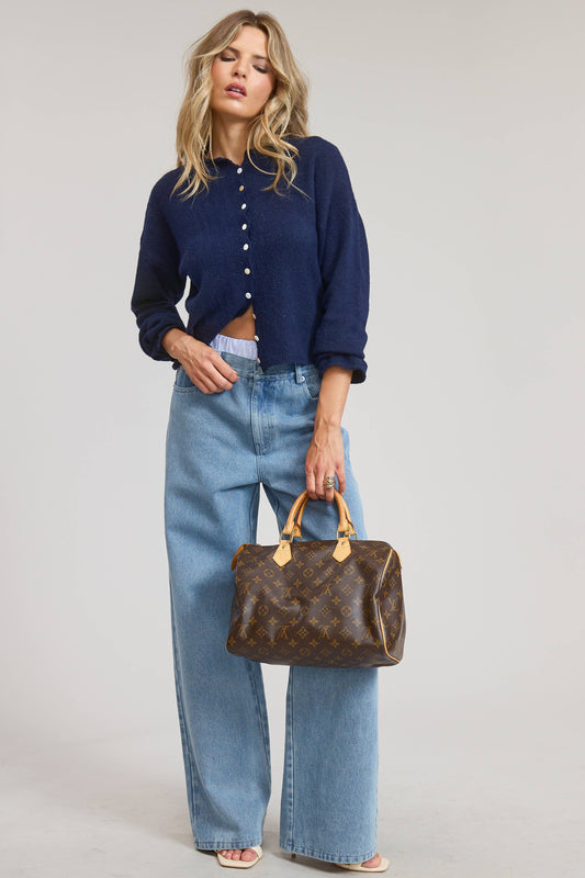 Essential Button Down Cardigan Top