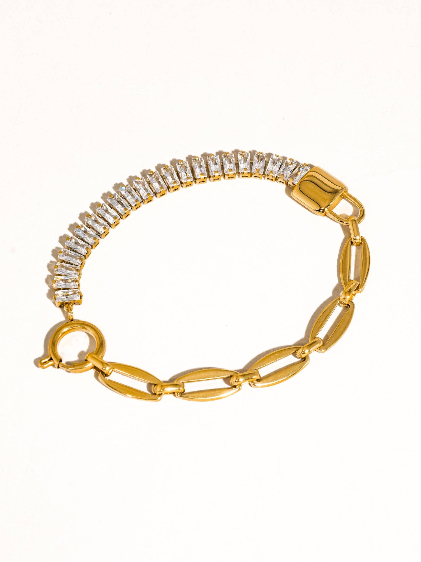 Benson Rhinestone Chain Bracelet