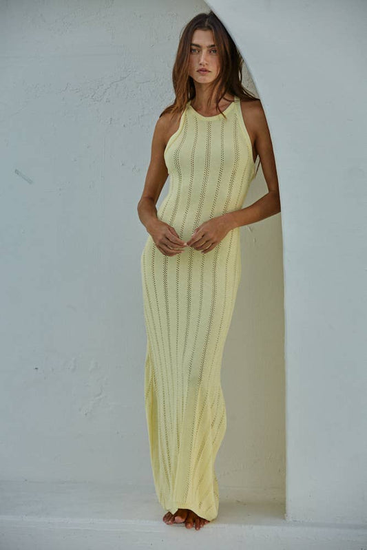 Knit Sweater Maxi Dress