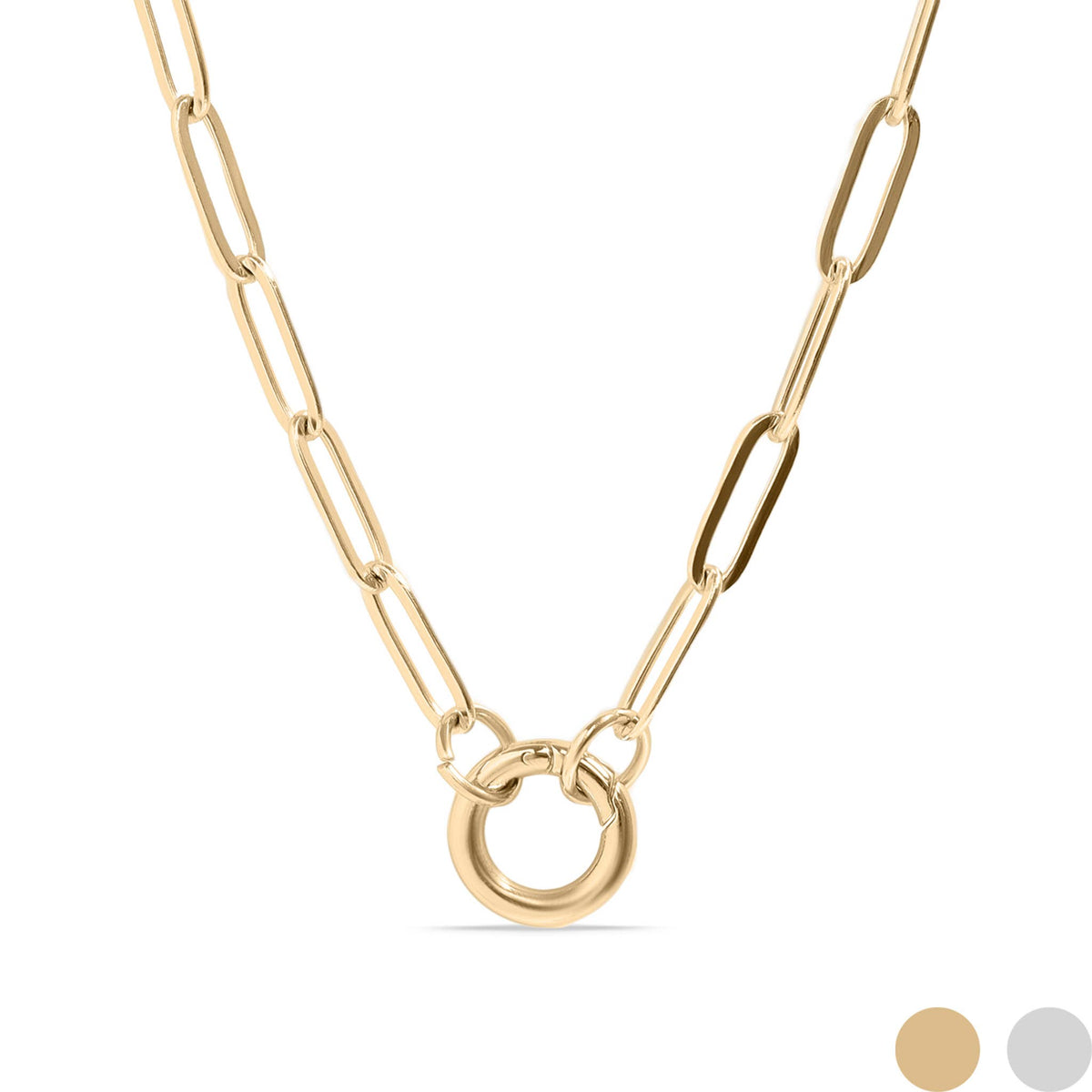 Paperclip Carabiner Necklace