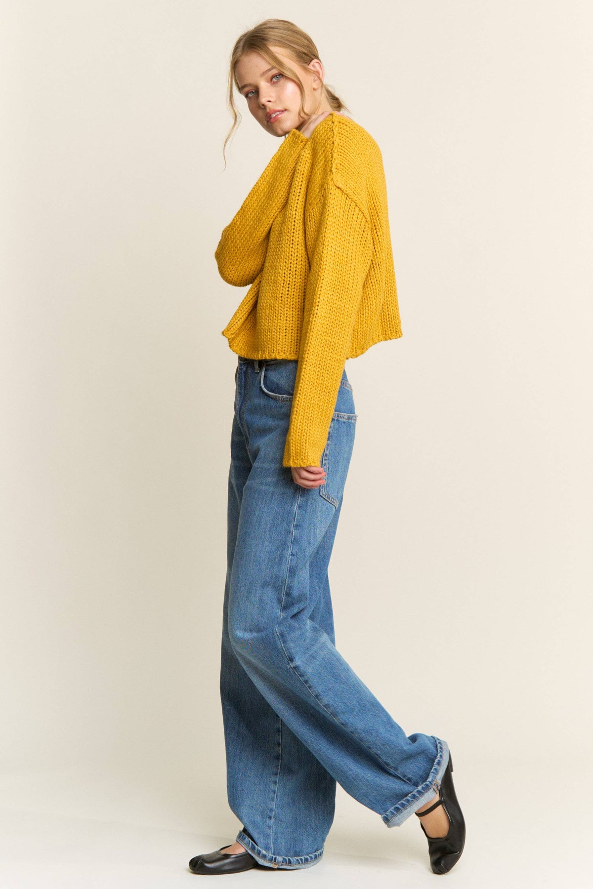 Golden Hour Cropped Sweater
