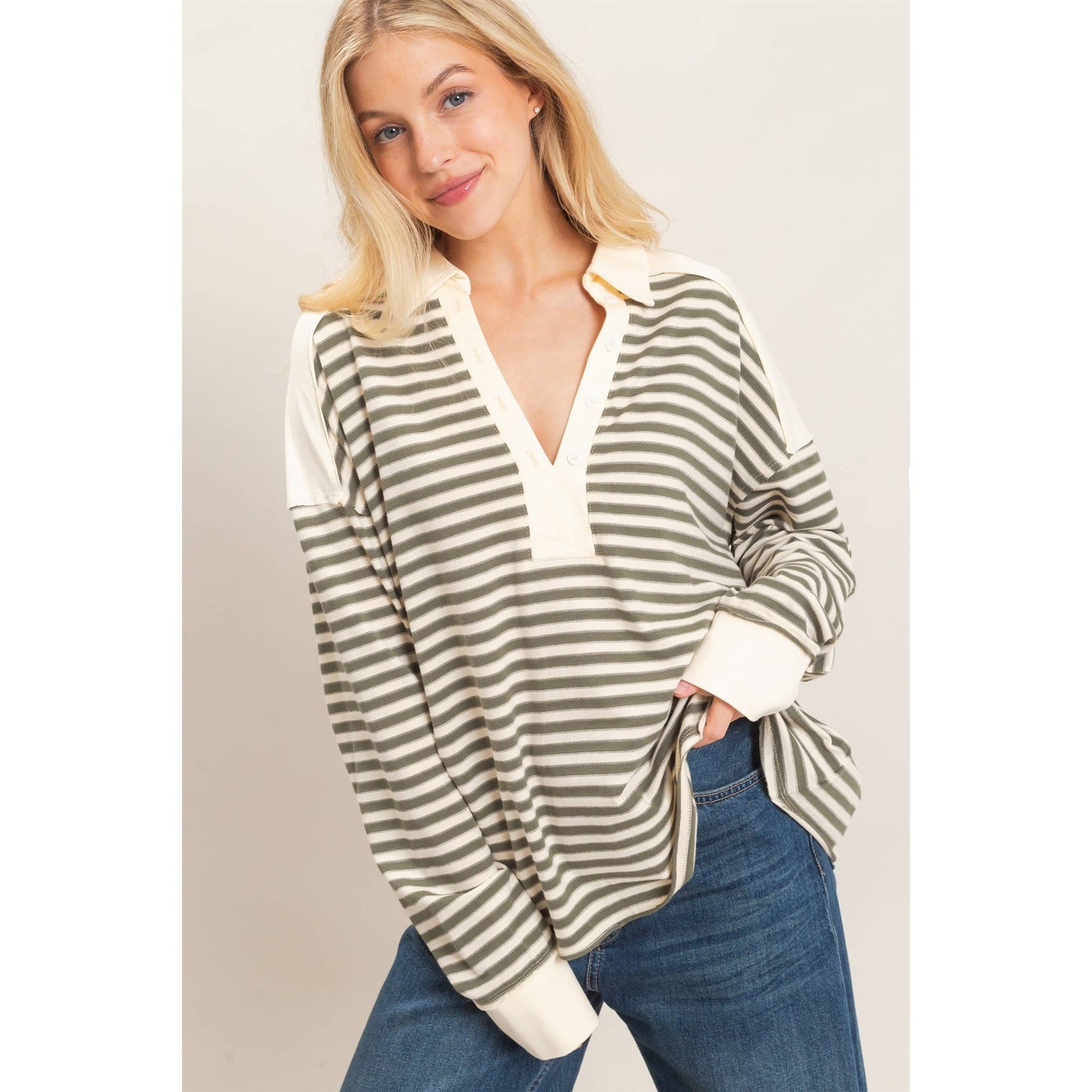 Striped Henley