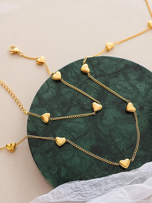 Vivre Petite Heart Bracelet, Necklace