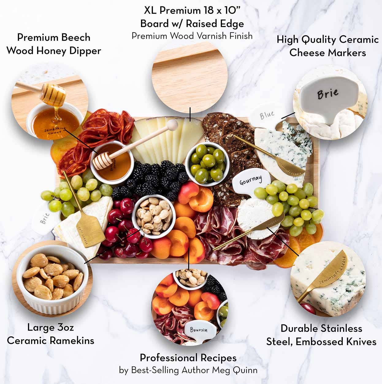 Charcuterie Board & Accessories Kit