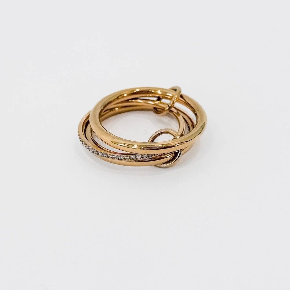 Layered In Diamonds Ring